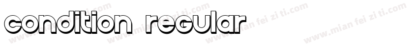 condition regular字体转换